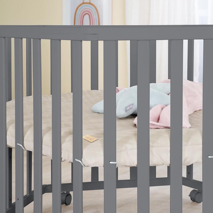 Image du produit Roba Parc hexagonal Greyish surpiqué (118.50 cm, 103.50 cm, Panneau de bois MDF)