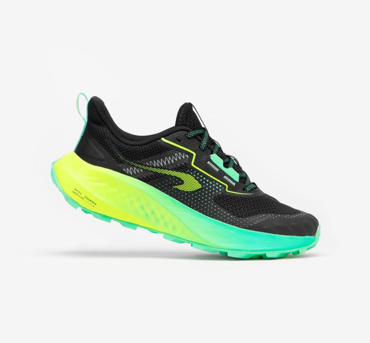 Actual product image Kiprun Running shoes trail running cross country kids - K500 Grip black/green (32)