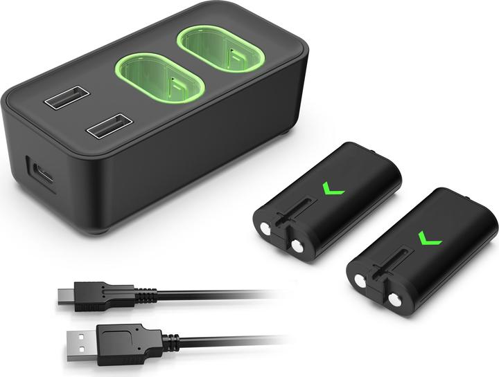 Actual product image Subsonic Dual charger and hub (Xbox One S, Xbox Series S, Xbox Series X, Xbox One X)