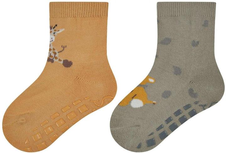Produktbild Sterntaler Antirutsch-Socken 2er Set Safari Ocker Gr. 17/18 (17 - 18)
