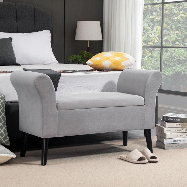Image du produit Homcom Banc avec espace de rangement (111.50 cm)