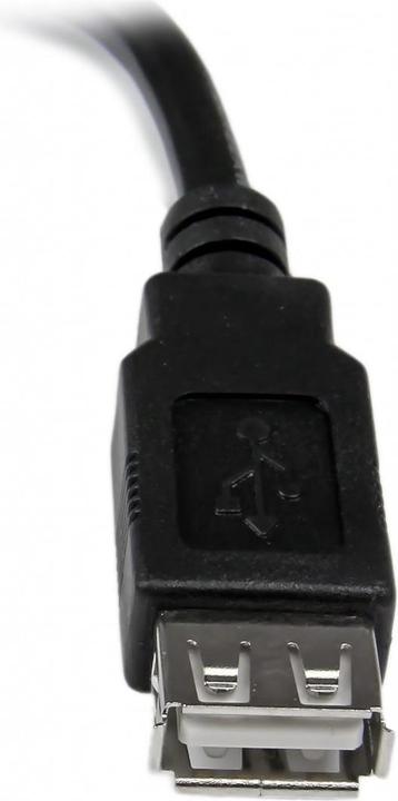 Immagine prodotto StarTech Prolunga USB 2.0 15cm - Cavo di prolunga USB-A da spina a presa - Nero (0.15 m, USB 2.0)