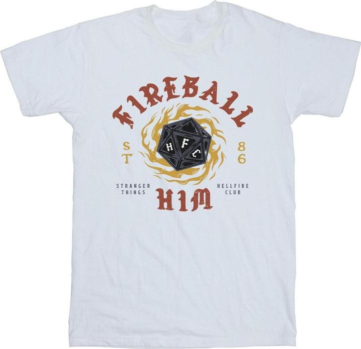 Immagine prodotto Netflix Stranger Things Fireball Dice 86 Maglietta Uomo (S)