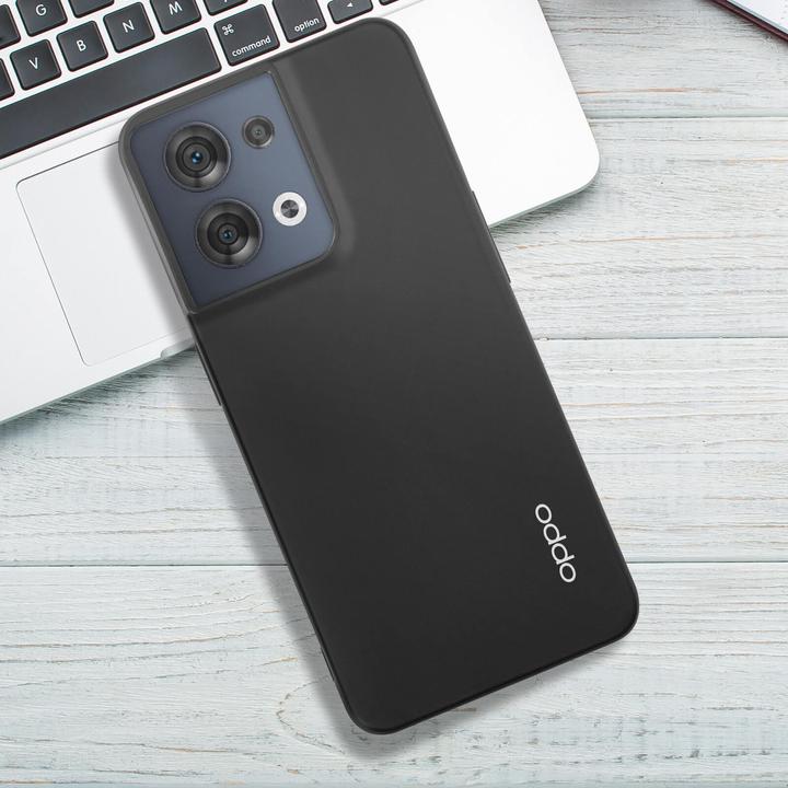 Produktbild OPPO Hard-Cover Silicon Black (Oppo Reno 8)
