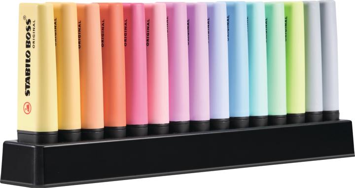 Produktbild STABILO BOSS ORIGINAL Textmarker (Sortiert, 5 mm, 15 x)
