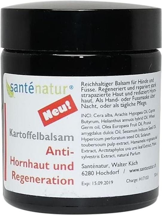 Produktbild Santénatur Kartoffelbalsam AntiHornhaut und Regeneration (Fussdeodorant & -puder, 50 ml)