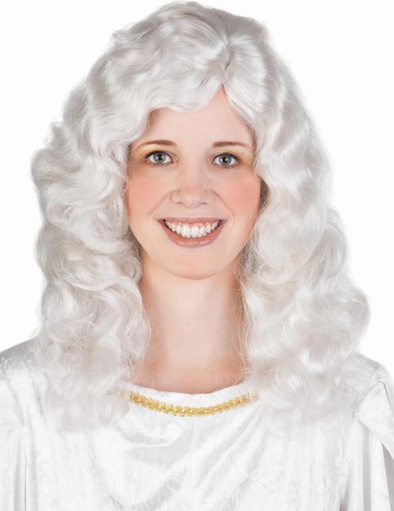 Actual product image Maskworld Weisse Engel Langhaarperücke mit Locken Weihnachten Karneval