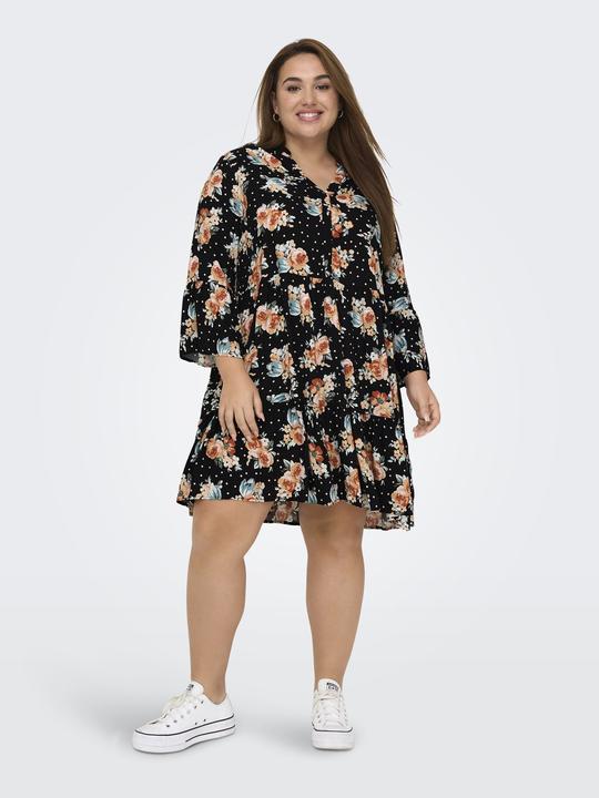 Image du produit Only Robe curvy à manches 3/4 en viscose (42)