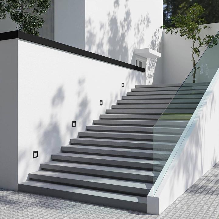 Image du produit Arcchio Yariki LED encastré de mur, noir (214 lm)