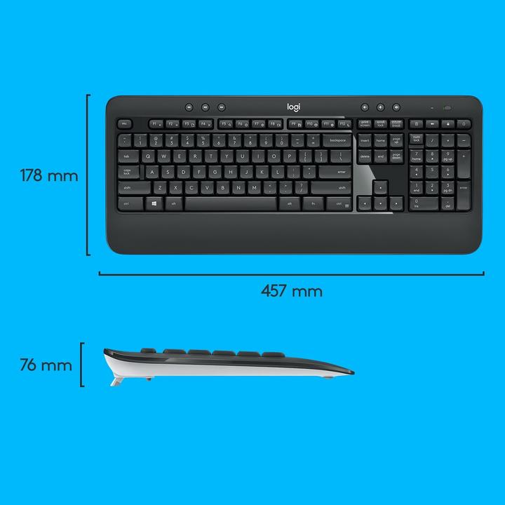 Immagine prodotto Logitech MK540 Advanced (NL, Senza fili)