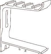 Actual product image Schneider Electric Fixed bracket TTA-KV101-4Height 132 mm, width 109 mm, length 28 mmAluminium (2.80 cm)