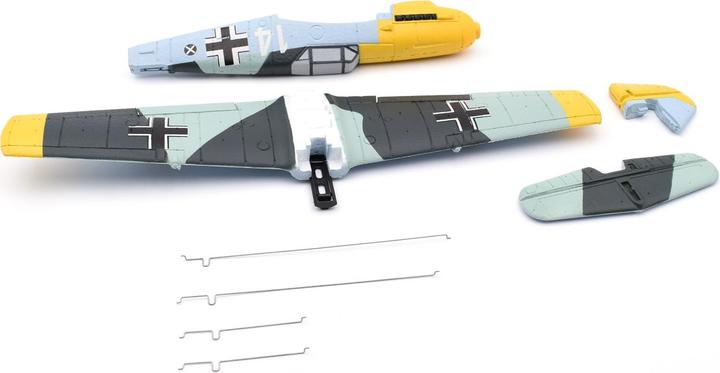 Immagine prodotto Modster MDX BF 109 E 400mm: Fusoliera + motore + ala + piano di coda + cavi di collegamento