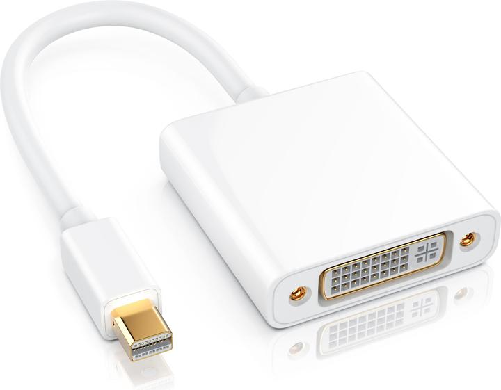 CSL Full HD MiniDP zu DVI Adapter Kabel - Mini DisplayPort zu DVI Buchse (DVI, 11 cm)