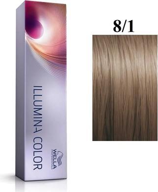 Image du produit Wella Vopsea permanenta Illumina Color 8/1, Blond Deschis Cenusiu, 60ml