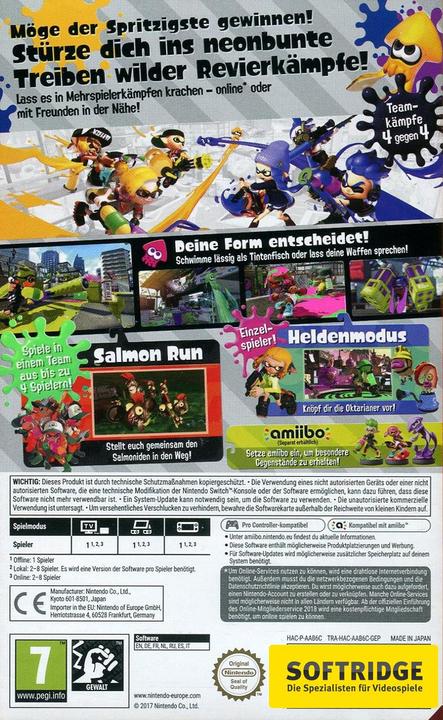 Immagine prodotto Nintendo Splatoon 2 (Switch, DE)