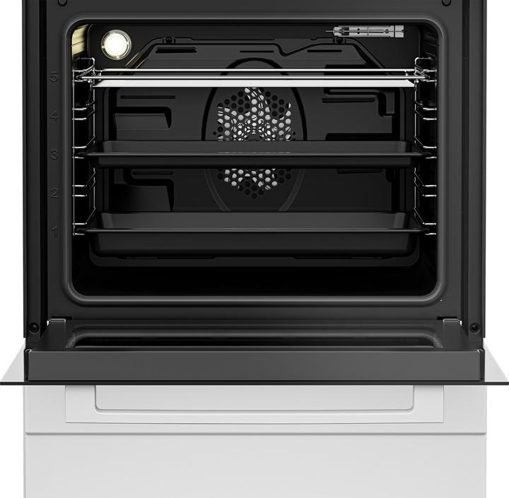 Produktbild Beko FSM 67320 GWS ws Standherd 60cm Ceran A 8 Heizarten Uhr