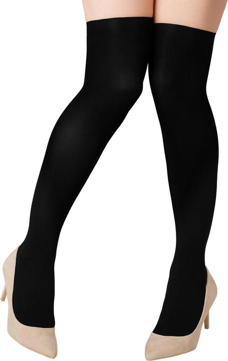 Produktbild tectake Overknee-Strümpfe schwarz (One Size)
