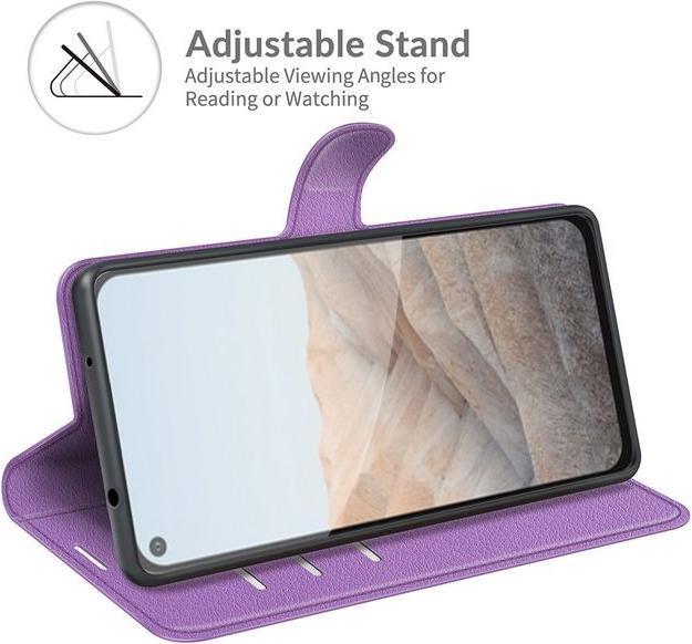 Actual product image MU Classic Litchi Leather Bookcover Series (Google Pixel 5a)