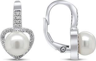 Immagine prodotto Brilio Argento - Orecchini romantici in argento con perle e zirconi EA95