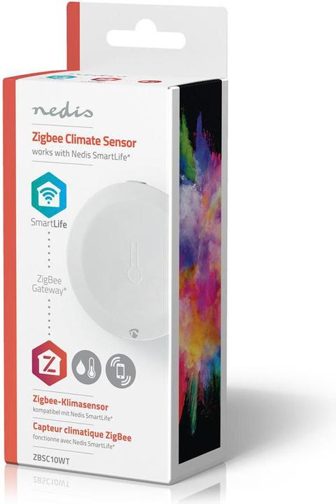 Image du produit Nedis Smart Klimasensor ZBSC10WT | Zigbee 3.0 | Batteriebetrieben | Android™ / IOS | Weiss