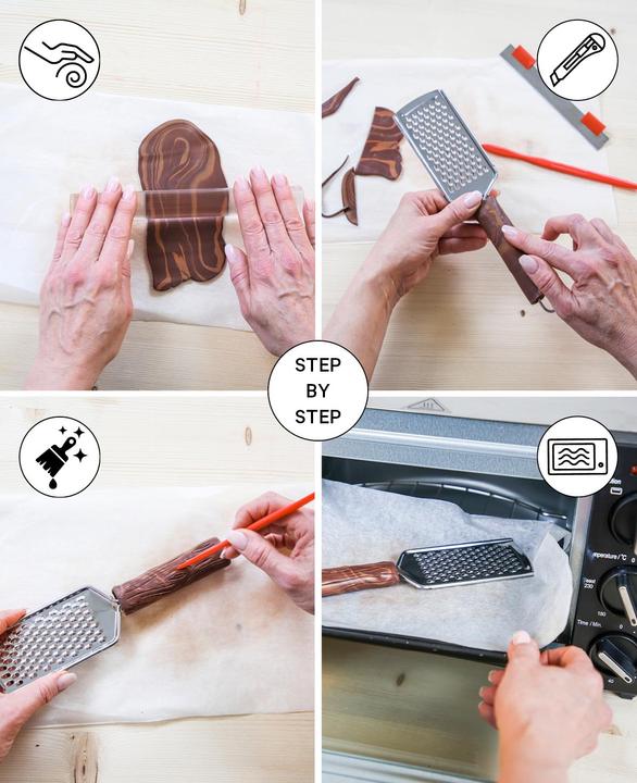Immagine prodotto I Am Creative Grattugia per parmigiano, accessori Fimo, 5 pezzi.
