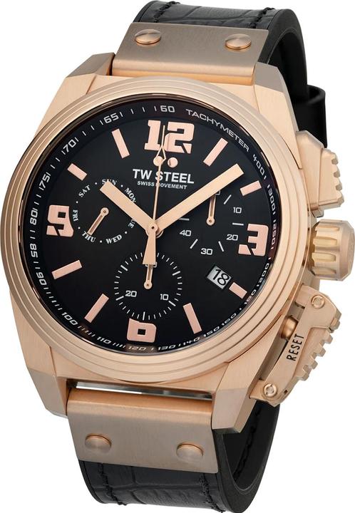 Produktbild TW-Steel TW1115 Canteen Chronograph Herrenuhr 46mm 10ATM (Chronograph, 46 mm)