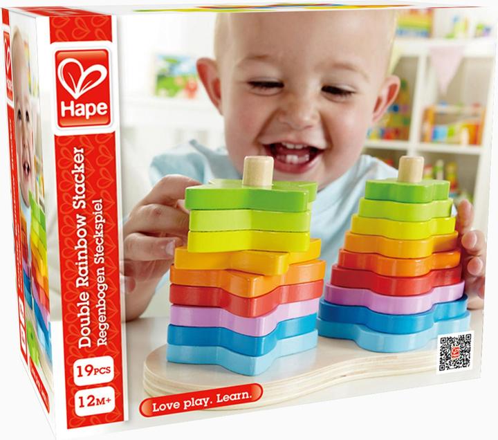 Produktbild Hape Regenbogen-Steckspiel 19tlg. FSC
