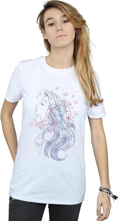 Image du produit Disney - T-shirt ARIEL FLOUNDER SKETCH - Femme (XXL)