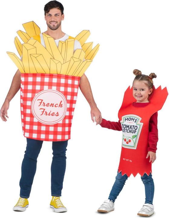 Image du produit My Other Me Verkleidung für Erwachsene Frittierte Kartoffeln Ketchup Einheitsgrösse (Taille unique)