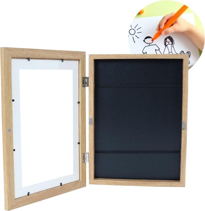 Image du produit Hermex Bilderrahmen Flip Fotorahmen A4 Kunstrahmen Bildhalter Wandrahmen (A4)