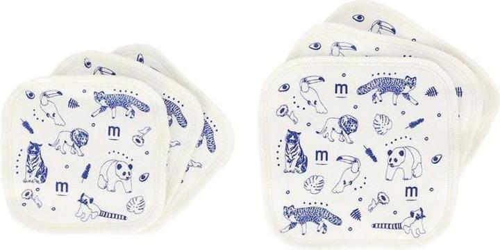 Produktbild Mustela 6er-Set Waschbarer Tücher - Weiss und Blau