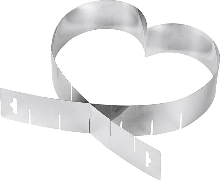 Actual product image Westmark Heartbaking tin, stainless steel, 19x5 cm