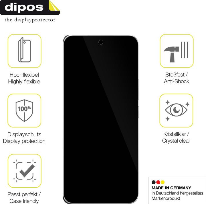 Immagine prodotto Dipos 3D Full-Cover Pellicola Protettiva (1 Pezzo/i, Honor 200 Pro)