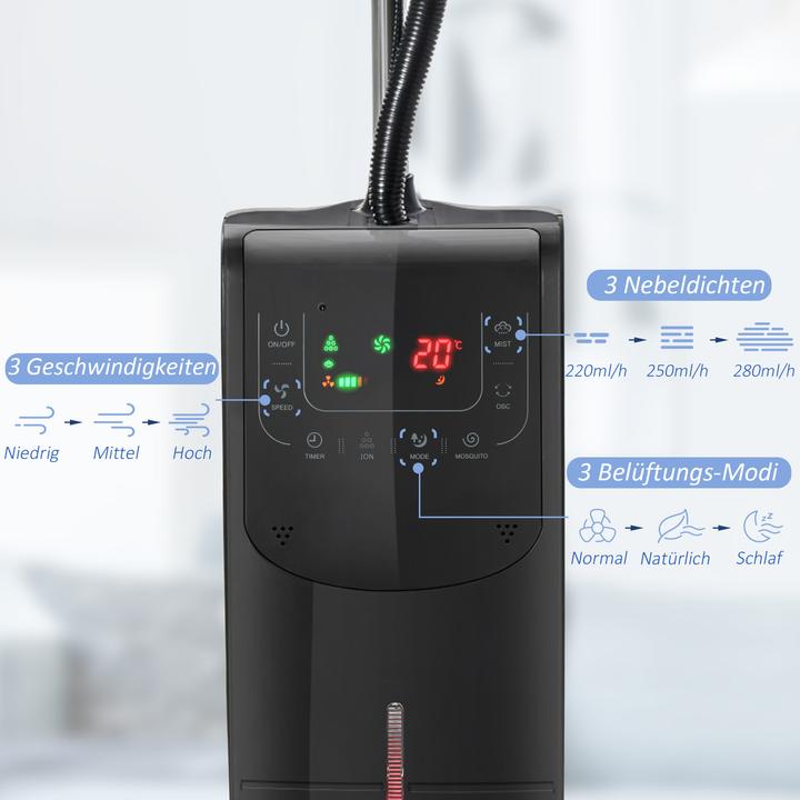 Produktbild Homcom Nebel-Standventilator