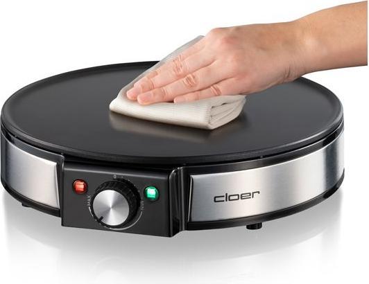 Actual product image Cloer 6630 Crepe maker 2 crepe(s), stainless steel