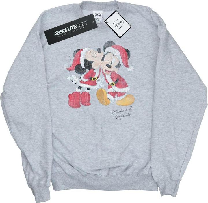 Disney Mickey And Minnie Christmas Kiss Sweatshirt