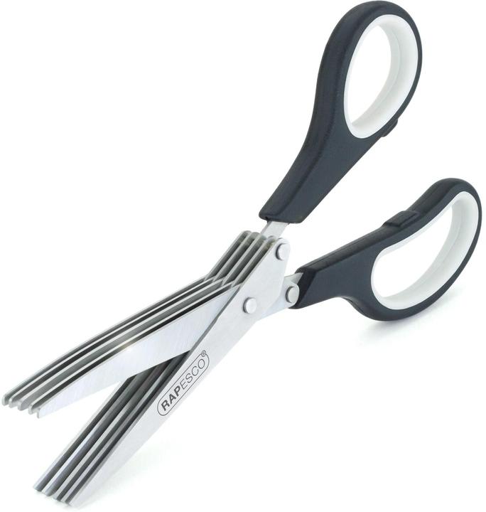Produktbild Rapesco Kräuterschere Papierschredder- und Kräuterschere schwarz-grau 20,0 cm