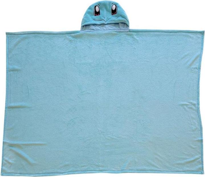 Actual product image Halantex Pokémon Coral Hooded Blanket Squirtle 120 x 150 cm (120 x 150 cm)
