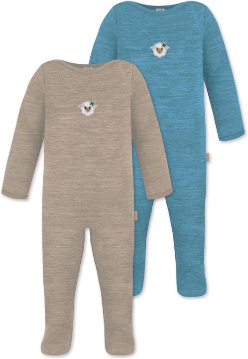 Actual product image Normani 2-pack MERINO baby merino romper "Levin" - 9413 (86)