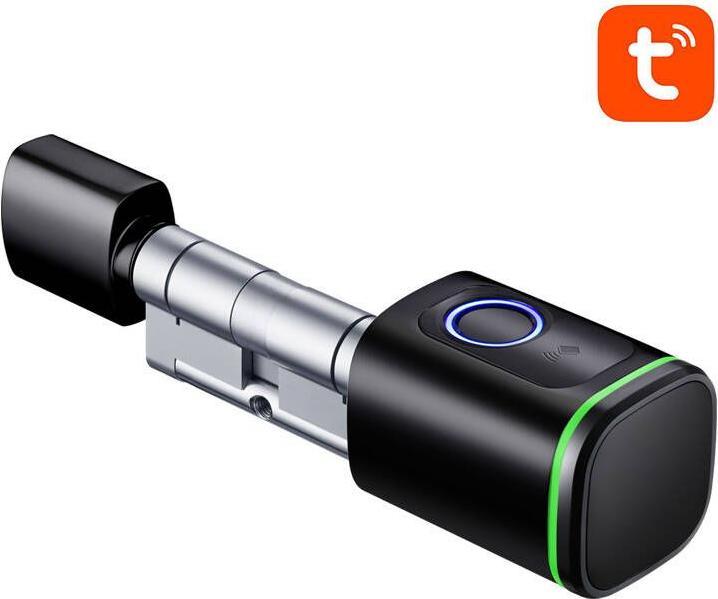 Avatto SDL-S1-B80 80mm digital lock cylinder Black (Schlüssel, Fingerabdruck)