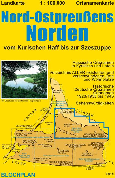 Immagine prodotto Bloch:Mappa della Prussia Nord Orientale Nord