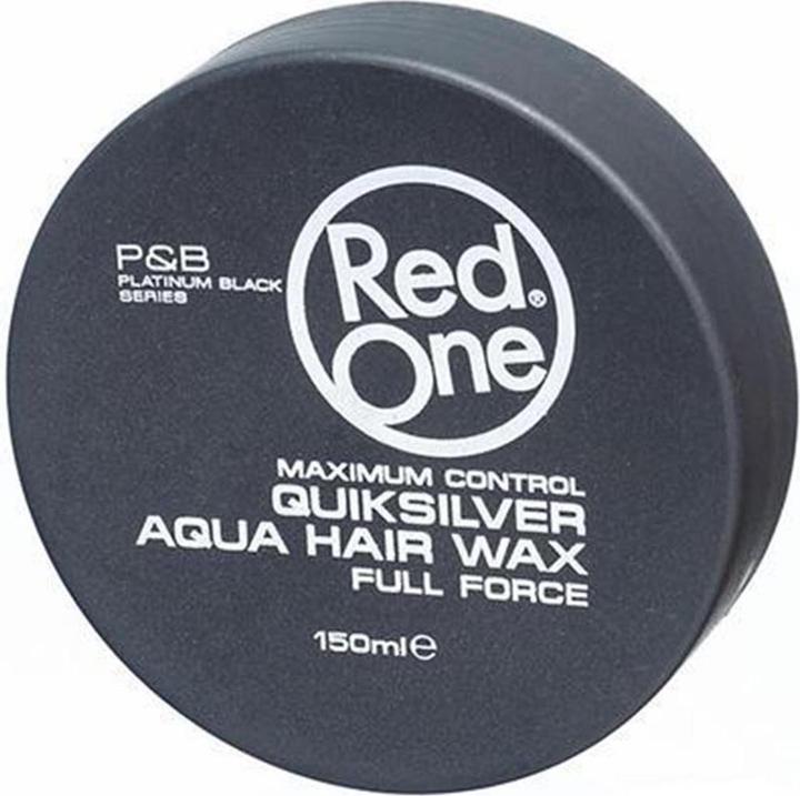 NoName RED ONE Aqua Hair Gel Wax Full Force wosk do włosów Quicksilver 150ml (Haarwachs, 150 ml)