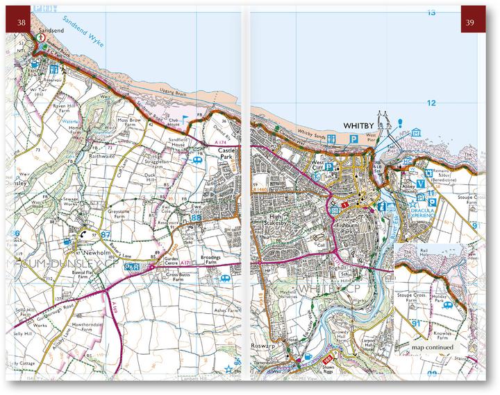 Image du produit The Cleveland Way Map Booklet (Anglais, Paddy Dillon, 2024)