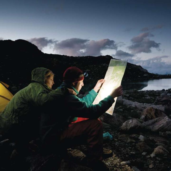 Actual product image Emos CREE LED Rechargeable Headlamp, 230 lm, 80 m, Li-Pol 1200 mAh (230 lm)