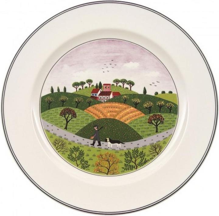 Piatto da pranzo Hunter Design Naif (1 x, 27 cm)