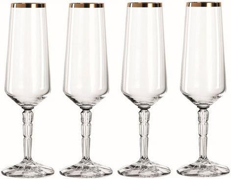 Produktbild Leonardo Sektglas mit Goldrand Spiritii (23 cl, 4 Gläser, Sektgläser)
