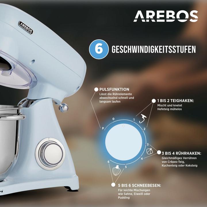 Produktbild Arebos Küchenmaschine (1800 W)