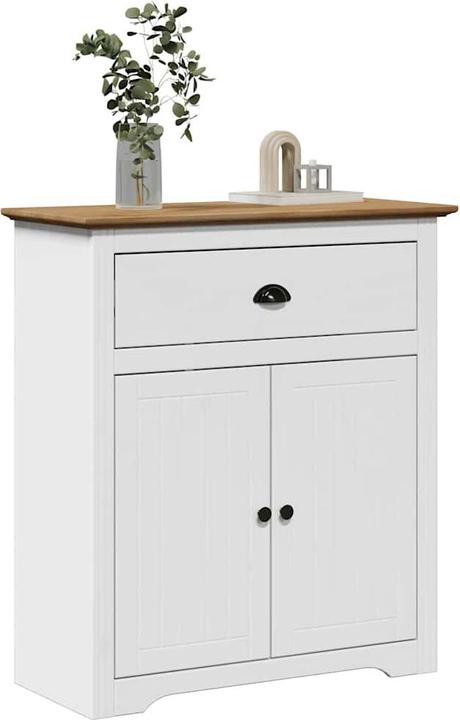 Immagine prodotto VidaXL Armadio per corridoio BODO Bianco e marrone 80x35x90 cm Armadio per corridoio (80 x 35 x 90 cm)