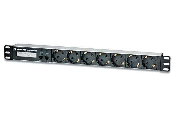 Actual product image Gude 8311-2 Expert PDU Energy 16A 7Protective contact 1Sensor connection Diff-AC - Network - S (7 x, CEE 7/3, 1.50 m)