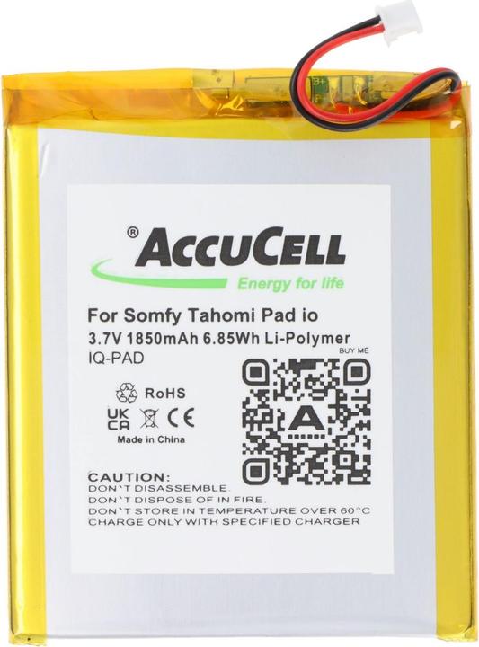 Image du produit AccuCell Batterie Somfy Tahomi Pad io (1850 mAh)